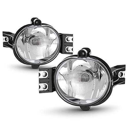 ACANII - For 2002-2008 Dodge Ram 1500 03-09 2500 3500 Bumper Fog Lights Lamps w/Bulbs Assembly Driver & Passenger Side
