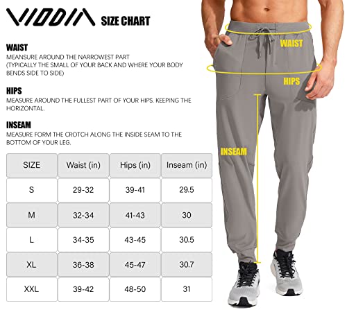 Viodia Men's Joggers With Zipper Pockets Athletic Running Track Sweatpants For Men Workout Traning Gym Pants Sage Green #TOP6