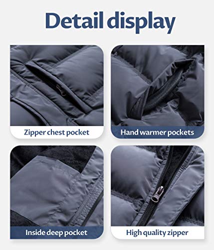 Image of Men's Puffer Jacket Waterproof Winter Parka jacket Warm Thicken Ski Coat