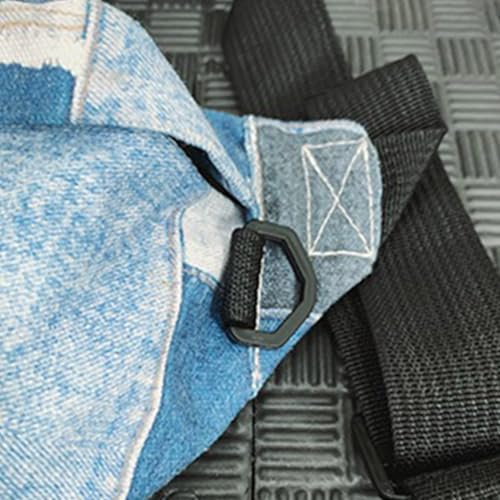 Paquete de cintura denims para evitar bolsillos llenos con compartimento seguro de teléfono 4
