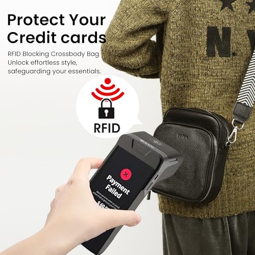 befen Genuine Leather Small Crossbody Purses for Women, RFID Blocking Trendy Cell Phone Travel Purse3