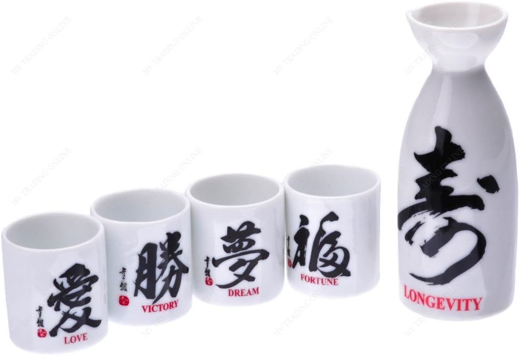 Kafuh MT8/K 5 Pieces Japanese Ceramic Sake Set Sake Sets