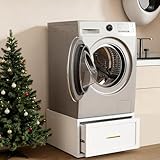 Laundry Pedestal Heavy Duty Metal Washer and Dryer Pedestals, 16'H Universal Fit Washer Stand Base,...