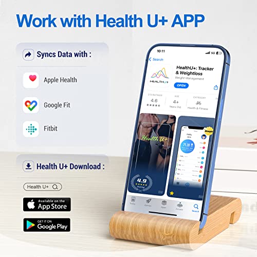 Anyloop Smart Scale For Body Weight And Fat Percentage, Digital Bathroom Scales For Weight, Accurate Weighing Scale For Bmi Muscle Body Fat, 14 Body Composition Monitor, Large Led Display, 400Lb #TOP5