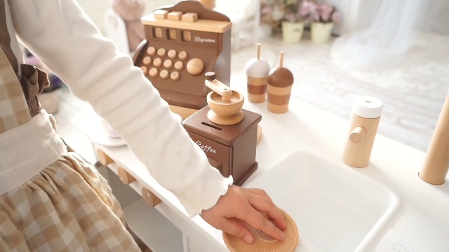 Amazon | 木製おもちゃのだいわ レジスター アンティーク風