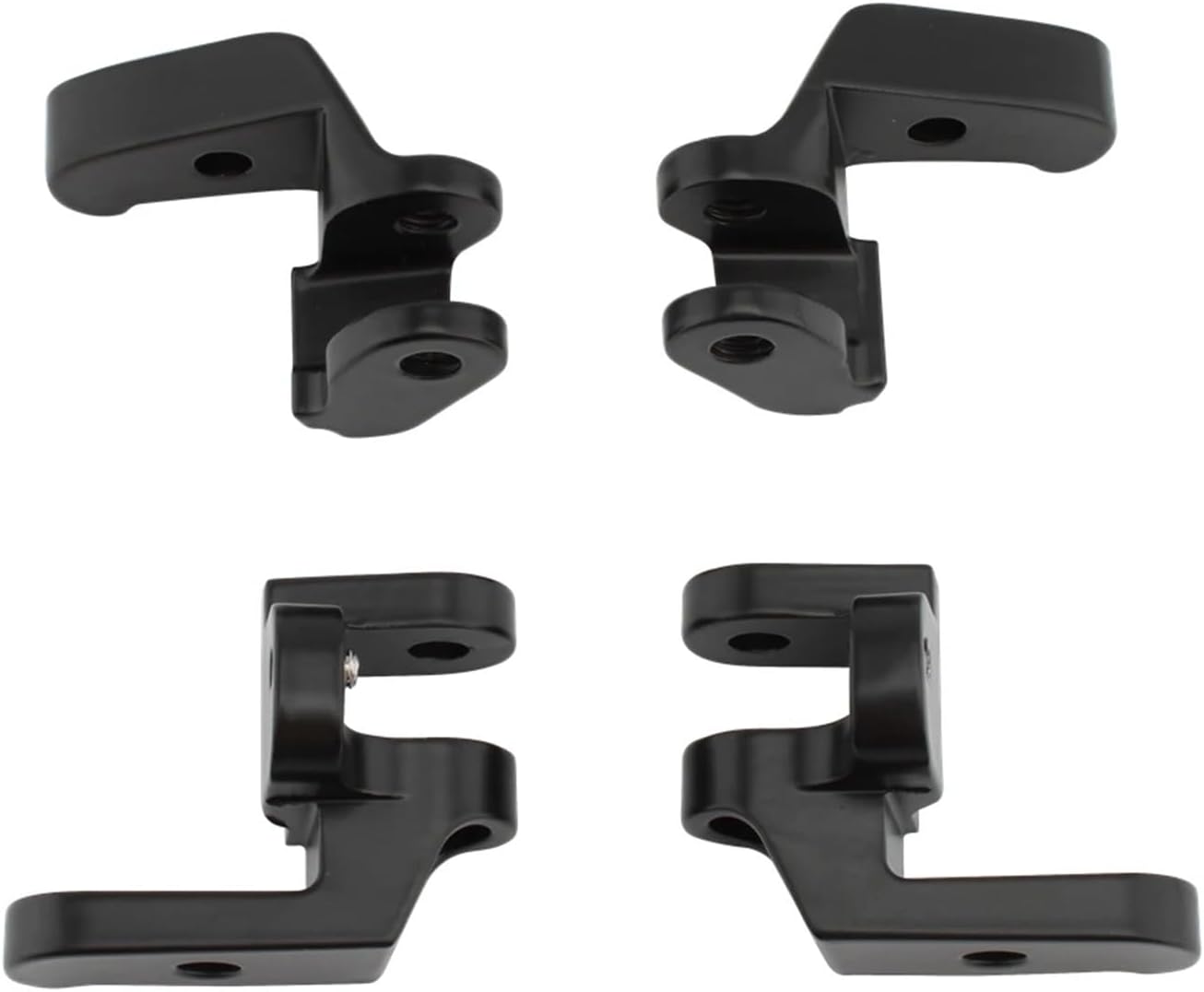 Motorcycle Black Driver Floorboard Relocation Brackets Kit Fit For Harley Touring Road Electra Glide Road King Trike 97-2016(Black)