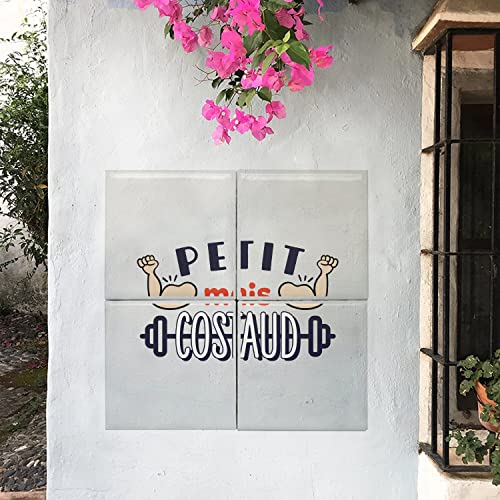 Carreaux céramique muscu 40x40 cm - Décoration murale workout