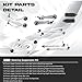 Ironants Front Upper and Lower Control Arm Kit Compatible with BMW 5 7 Series BMW 750i 535i GT 550i GT 740i 740Li 750Li 760Li Alpina B7 B7L Suspension Kit with Ball Joints Sway Links & Outer Tie Rods