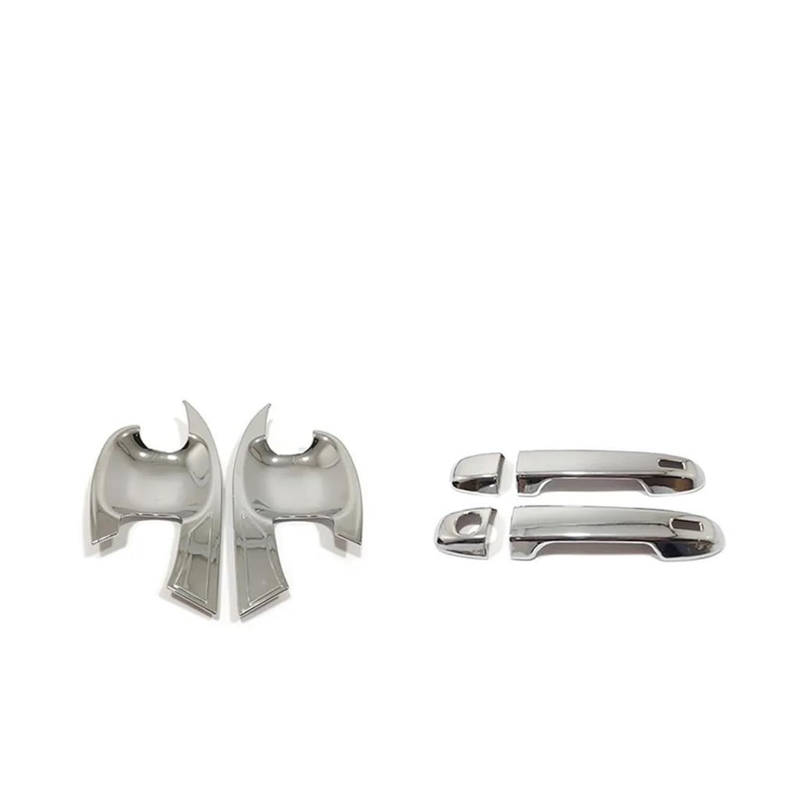 CAVINBDZ Car Exterior Door Handle Bowl Cap Decoration Cover Trim for Toyota for C-HR CHR 2017-2020 (Silver 2)