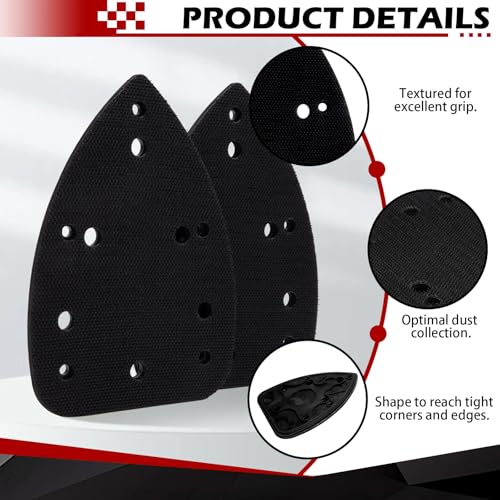 039065005001 4 Pack Replacement Sanding Pad for Ryobi Corner Cat Sander, Mouse Pad Backing Platen, Compatible with CFS1503K CFS1503 CFS1502 CFS1503G