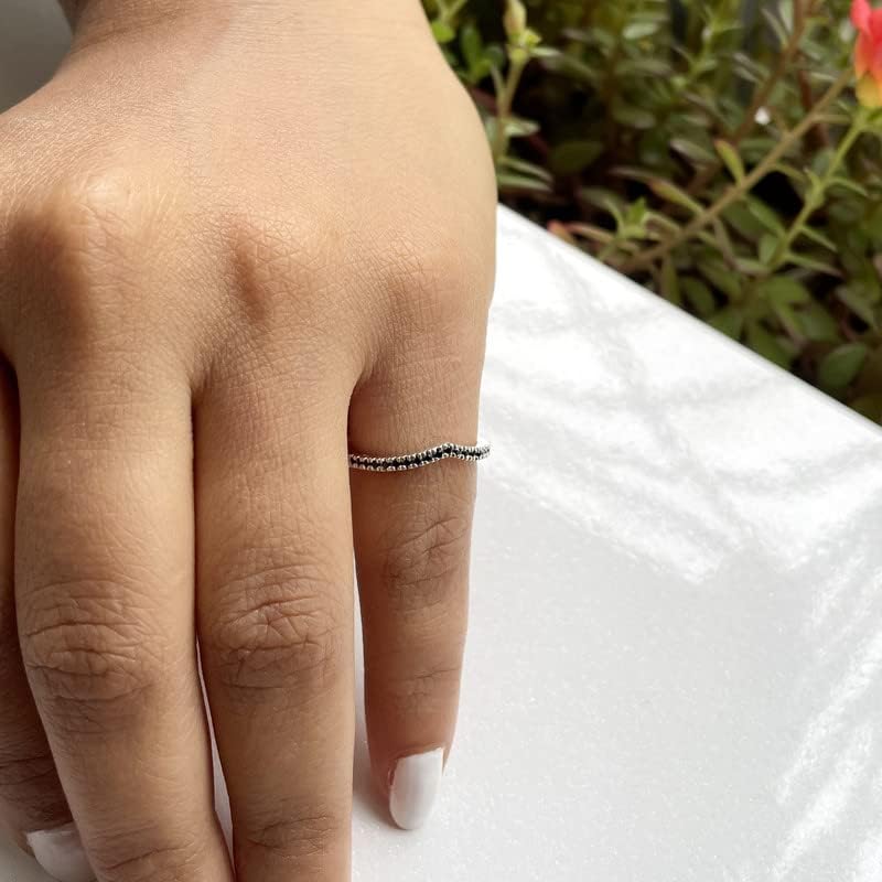 Round Cut Black Diamond V Shape Chevron Band for Women, 14K Gold Finish Black Diamond Matching Wedding Band, Ladies Contour Wedding Band