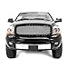 Paragon Front Grille for 2006-08 Dodge Ram 1500/2500/3500 - Gloss Black Grill Grilles with Mesh and Rivets