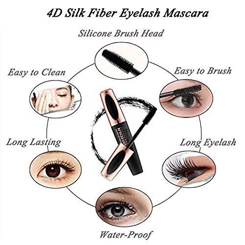 2 PCS 4D Silk Fiber Lash Mascara