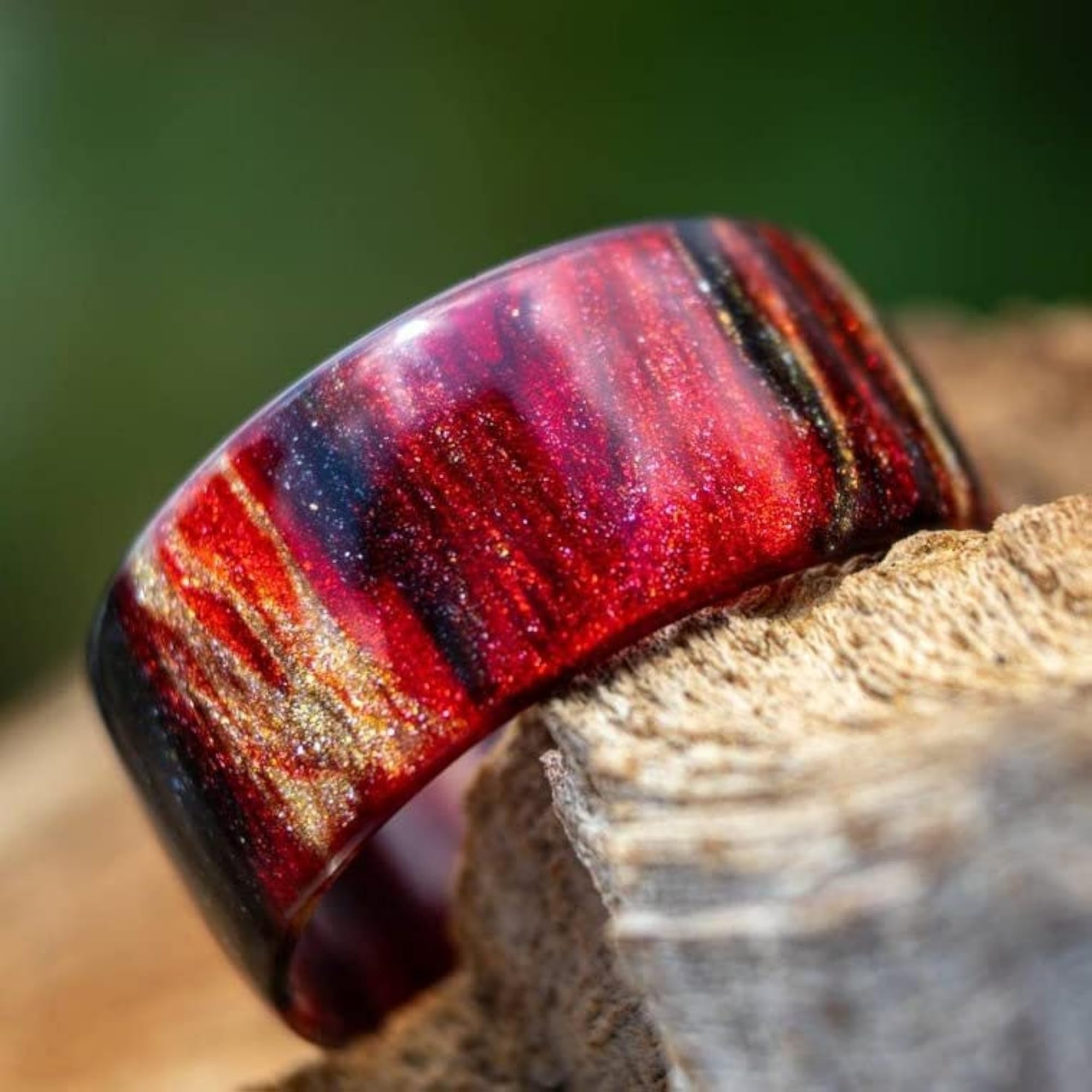 Acrylic Resin Colorful Ring All-Match Band