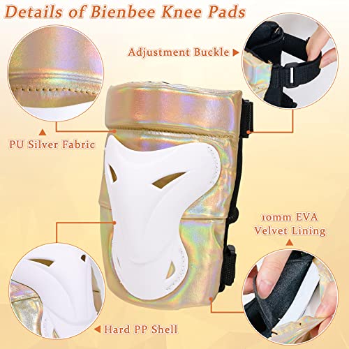 Bienbee Knee Pads For Women, Knee Pads Wrist Guard Knee And Elbow Pads Adult Protective Gear Set For Skateboard, Roller Skating, For Women Men Youth Adult Kids #TOP2