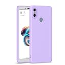 Pikkme Mi Redmi Note 5 Pro Back Cover Soft Matte Liquid Silicone TPU | Camera Protection | Shockproof Slim Back Case for Mi Redmi Note 5 Pro (Purple) gallery image