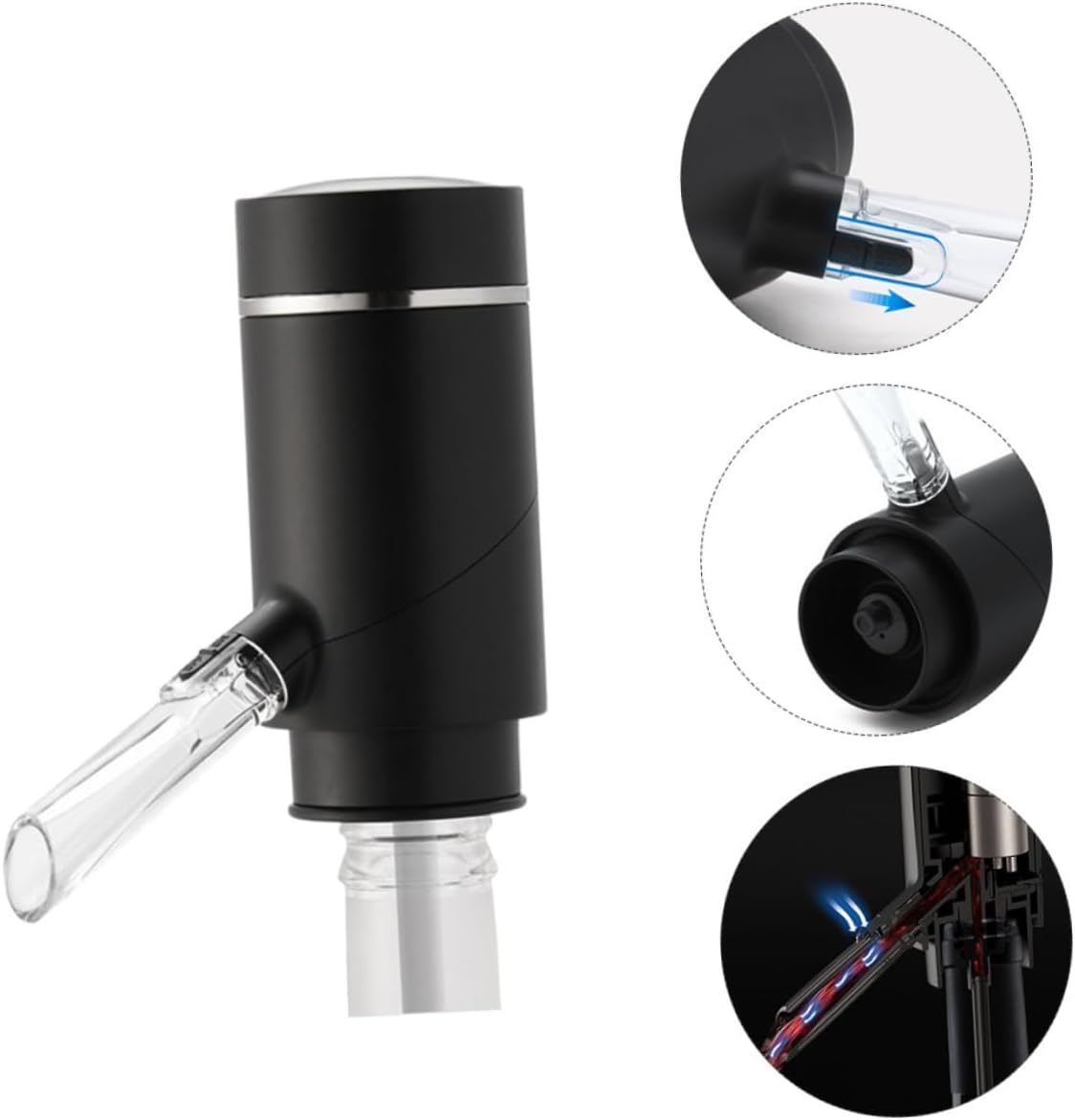 1pc Electric Wine Stopper Battery Automatic Wine Decanter Aerator Pourer for Lightweight and Reusable Dispenser for Parties and Gatherings