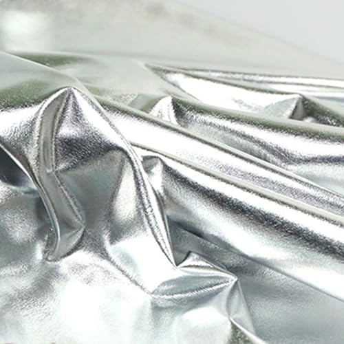 Tissu extensible élasthanne argenté pour éviter les costumes rigides qui serrent