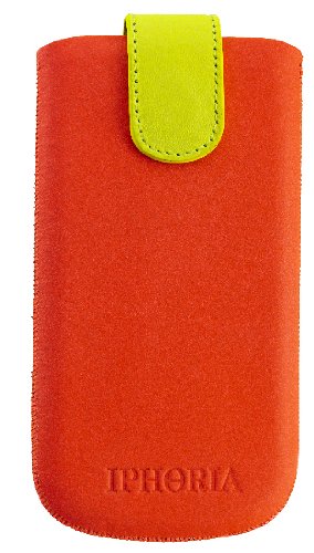 Iphoria Fun Neon Case Gr sse XXL orange Tasche z.B. für Samsung Galaxy S3/S4