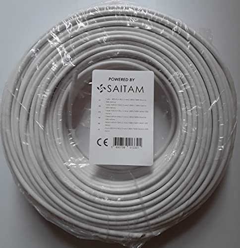 Câble 3G1,5 mm H05VV-F blanc 100 m pour aménager l'éclairage de votre maison