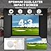 Neoaider Golf Simulator Enclosure 10 x 8 ft, All-in-One Set with Steel Frames, Premium HD Impact Screen, Blackout Curtains, Side Nets & Sandbags, Golf Simulator Enclosure Kit for Home Garage Studio