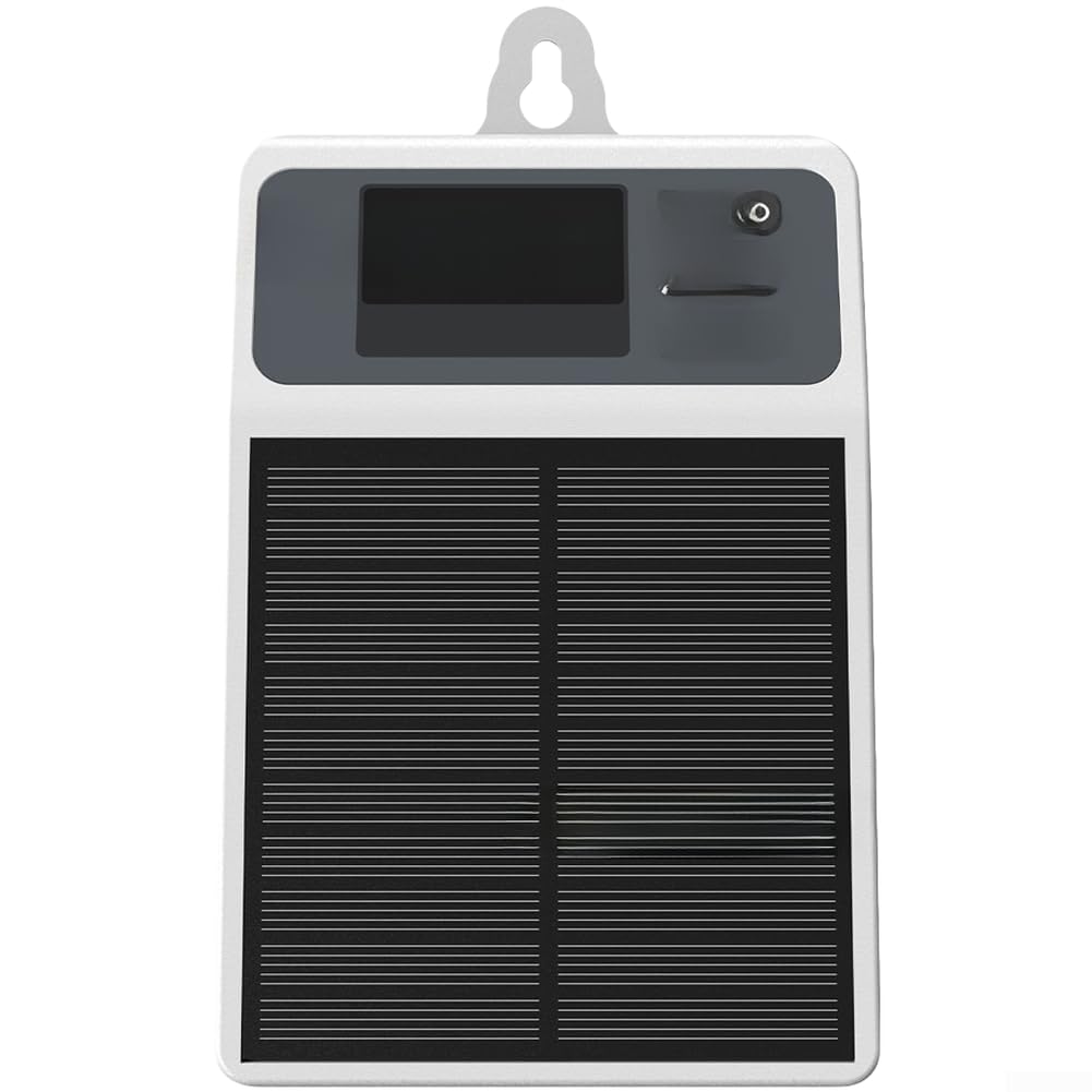 Solarbetriebenes Bewässerungssystem, automatisches Tropfbewässerungsset für Garten, 2200 mAh USB-C wiederaufladbar mit 10 m Schlauch für Gewächshaus, Balkon, Pflanzenpflege