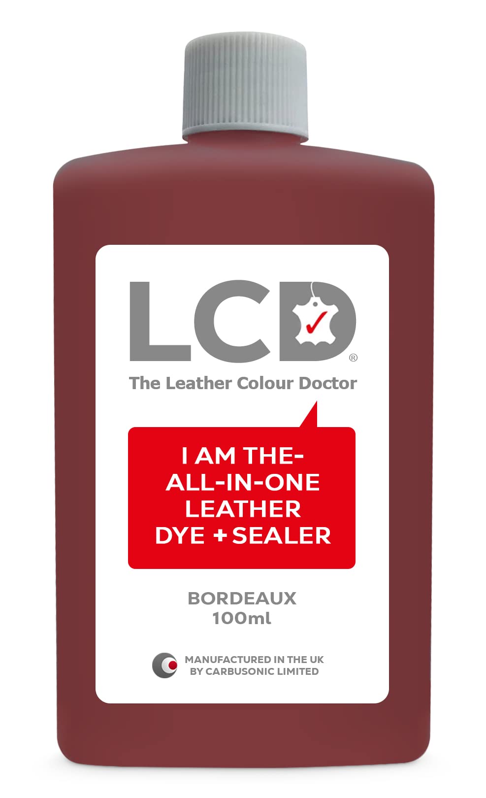 LCD All-in-One Leather dye & Sealer - Repair & Restore Paint, Permanent Colour for Sofas, Shoes, Handbags, Clothing, self Sealing 100ml by The Leather Colour Doctor (Grey) — view 11