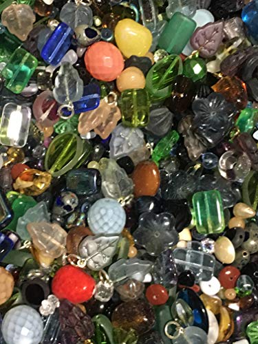 5 Pounds of Mix Preciosa, Druk, Glass, Leaves Crystal, Aluminum, Mix Beads, Czech Pressed,, Crystal, Assorted, Variety Mix Size 6mm-24MM, Variety of Colors