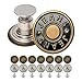 Produktbild Hosen Ersatz Knöpfe zum Vernieten, 8 Pack, Ø 17 mm Messing Jeansknöpfe, Bronze-farben, Jeans Button mit Nieten, Jeans Knopf zum Einschlagen, Metall Hosenknopf, Hose weiter machen, Hosenknöpfe robust
