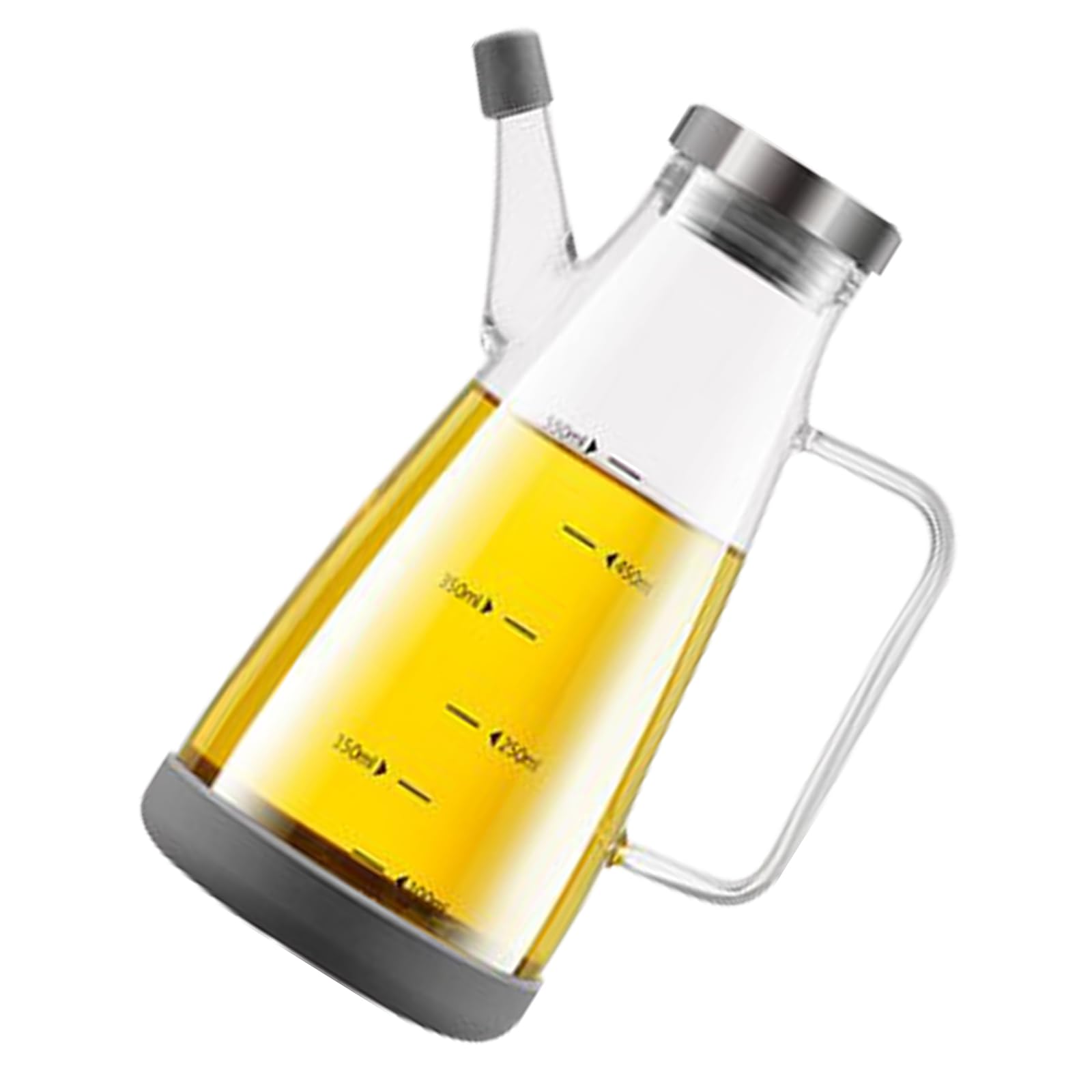 Snorvixre Borosilicate Glass Oil Dispenser Drip Proof Pourer for Cooking Soys Sauce Vinegar Easy Fill Cleaning Leak Proof Cruets for Kitchen