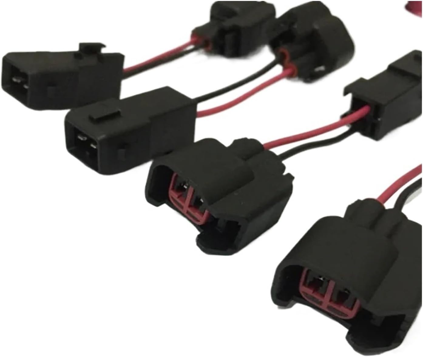 4X USCAR EV6 Female to EV1 Male Fuel Injector Connectors Adapters LS1 LS6 LT1 EV1 Engine Wire Harness to LS2 LS3 LS7 EV6 Adaptor
