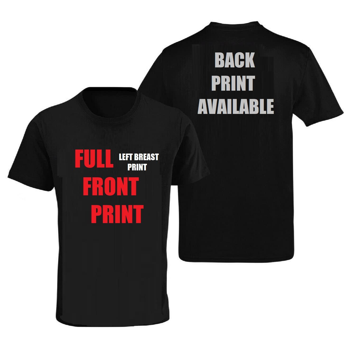 Custom Printed T Shirt - Personalised Print Tee - Workwear Top