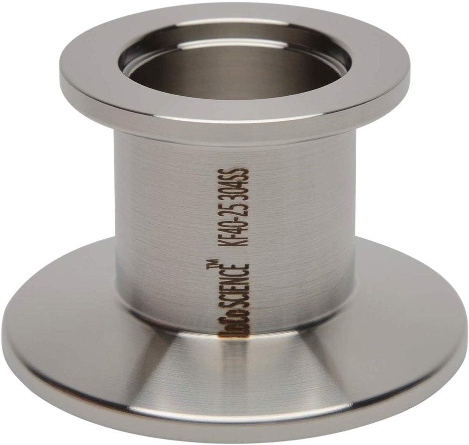 Stainless Steel Reducer Adapter for Vacuum Pipe Fittings - KF-25 to KF-40, Straight
