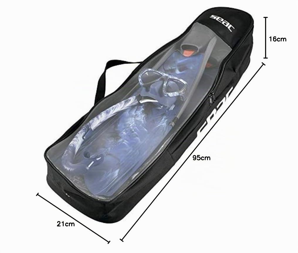 SEAC Apnea, Backpack Shoulder Bag for Long Fins and
