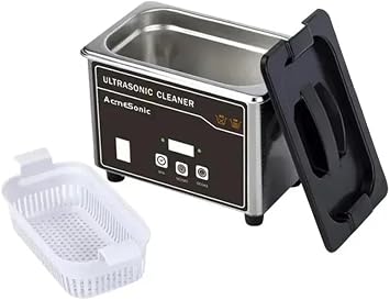 Ultrasonic Cleaner - 0.8l Stainless Steel Tank, Digital Timer Ultrasonic Jewelry Cleaner for All Jewelry, Eyeglasses, Watches, Dentures, Retainers & More