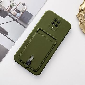 Zebana Xiaomi Redmi Note 9 Pro Max ile Uyumlu K l f Zebana Kartl kl  Sweet Yumu ak Silikon K l f Ye il