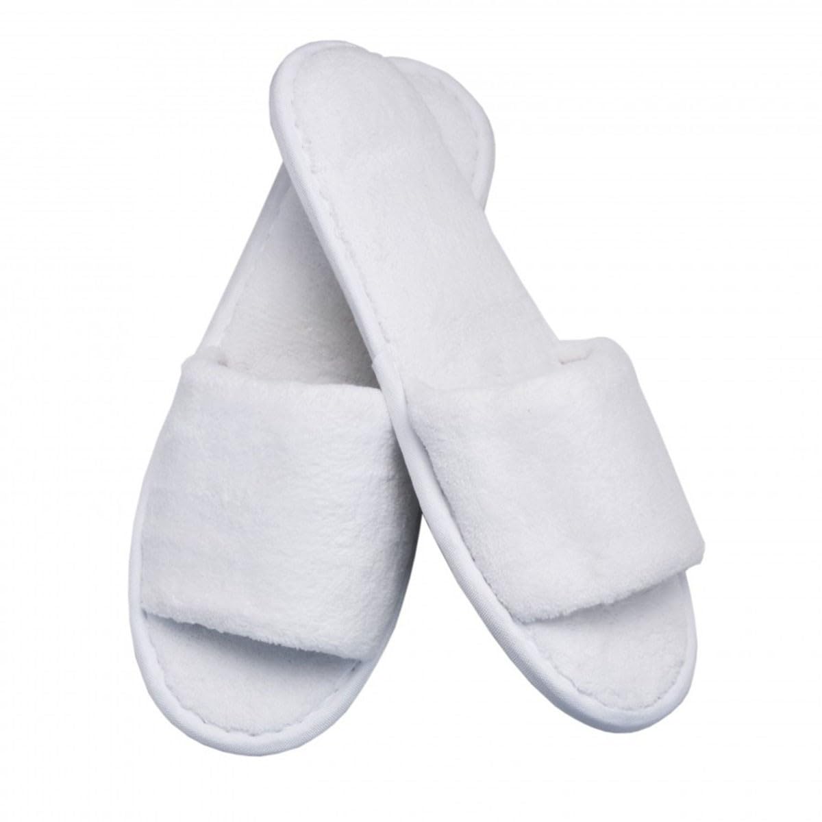 Lot de 100 Paires de Chaussons éponge jetables Blancs pour Thalasso, hôtel, Spa, Piscine ...