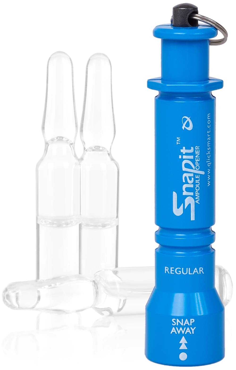 SNAPIT Apri fiale in diversi colori (per flaconcino di vetro, per la sicurezza del personale), Blue (1-15ml, plastic), 1