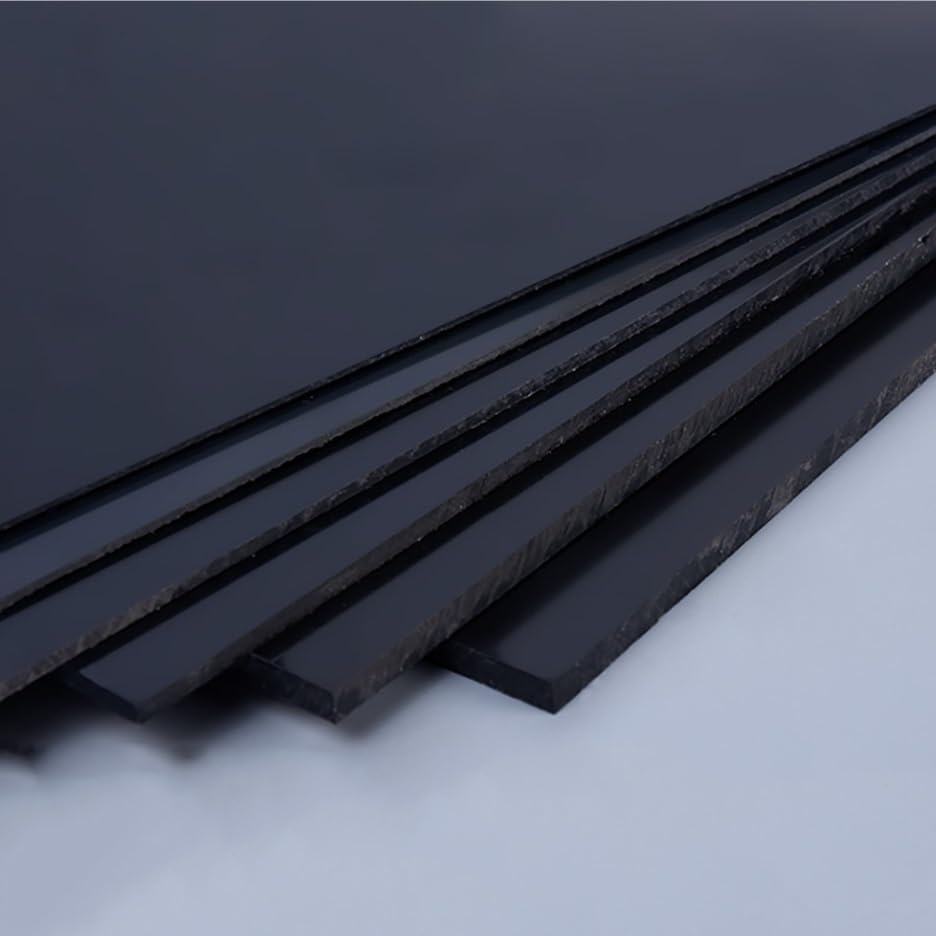 Panneau ABS noir 200x200mm rigide et facile à découper pour éliminer les ratés en modélisme