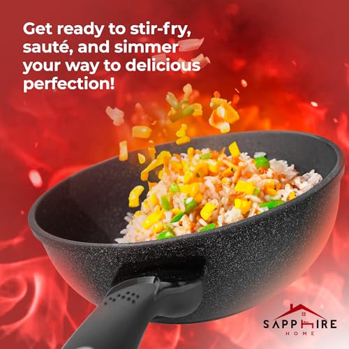 Sapphire Home COMINHKG094958 Home N Kitchenware Nonstick Ceramic Wok thumb #4