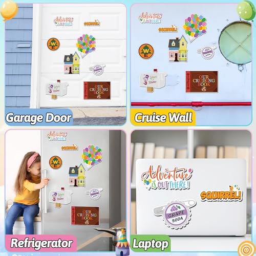 Set de 8 iman magnético para puerta estilo caricatura miniatura 5