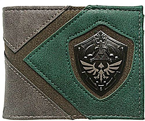 TCB Creations Classic Game Princess of Hyrule Hylian Shield Metal Logo Bi-Fold Wallet
