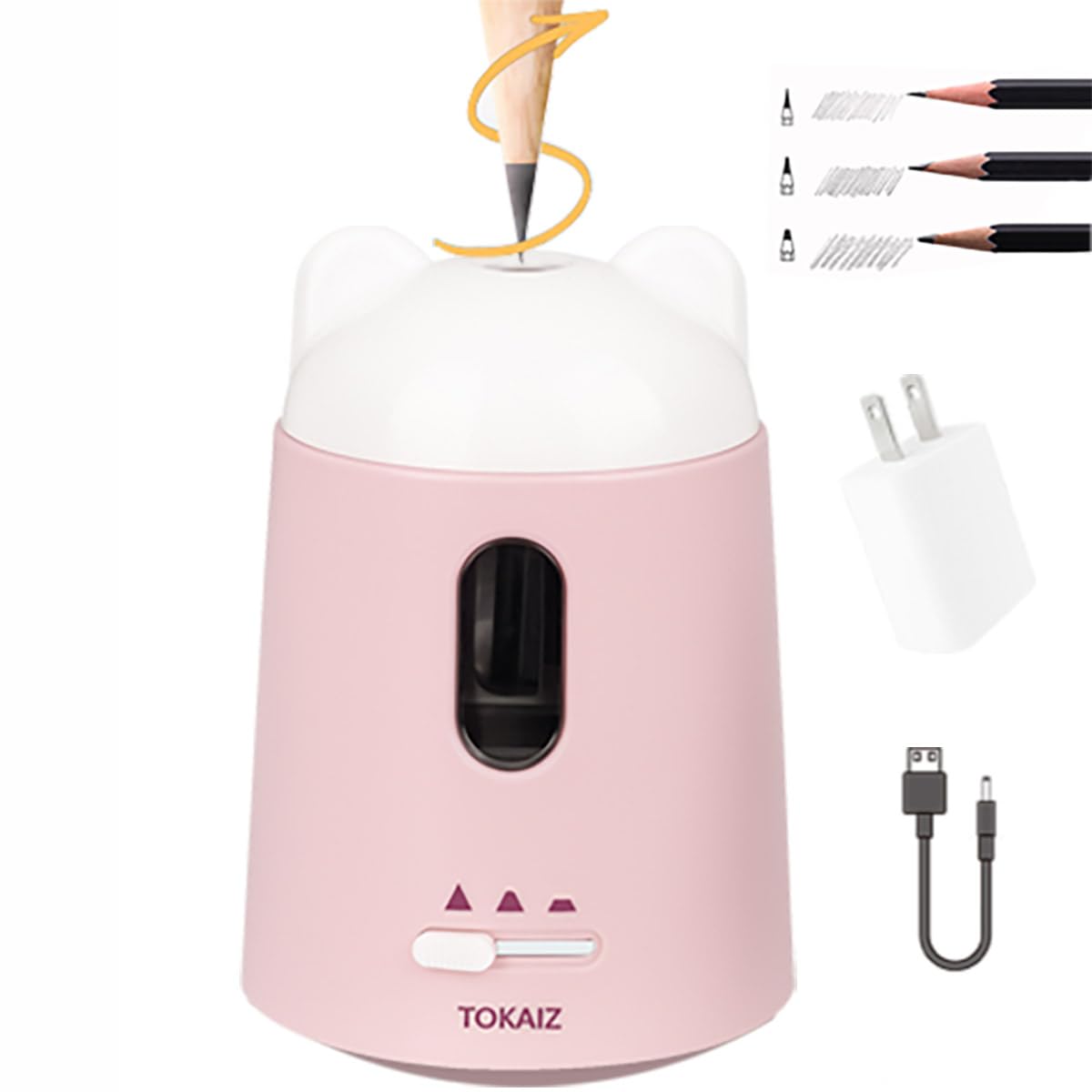 Amazon.co.jp: TOKAIZ 鉛筆削り 電動 ミニ 可愛い 人気 小型