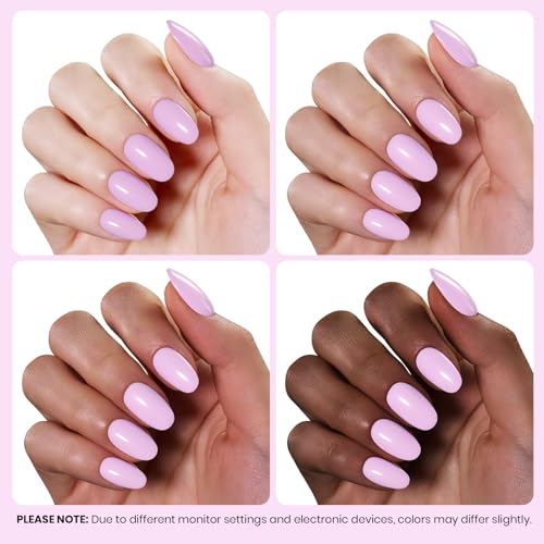 Image of beetles Pink Gel Polish - 1pc 15ml Pastel Pink Lavender Violet Mauve Color Milky Taro Soak Off Uv LED Nail Lamp Polish Nail Art Manicure Salon DIY Home Solid Color Gel