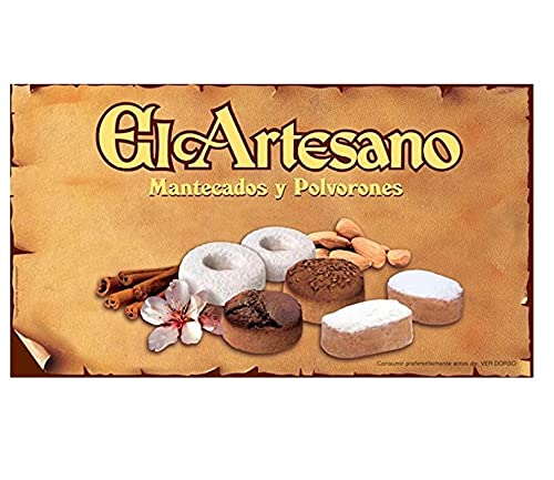 Cerro El Artesano - Assortiment Mantecados Et Polvorones 600G Turron De Jijona, Espagnol, Nougat, Touron , 600 G (Lot 1)