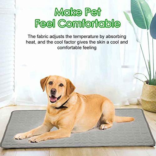 Jaaytct Cooling Mat For Dogs Cats Ice Silk Pet Self Cooling Pad Blanket For Pet Beds/Kennels/Couches/Car Seats/Floors #TOP6