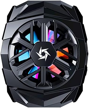 GoHZQ Wireless Phone Cooler Fan, Magnetic Cell Phone Cooler Built-in Battery, Portable Gaming Semiconductor Cooling Compatible with iPhone, Samsung and Google Pixel and More (Black)