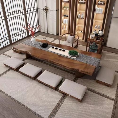 Salon de thé zen avec notre table basse moderne en bois massif - 8