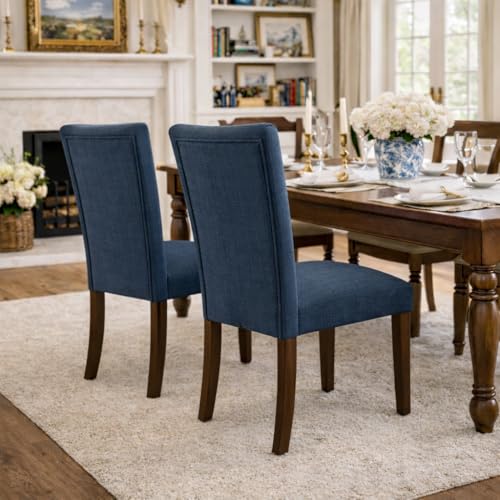 Image of HomePop Parsons Dining Chair - Dark Blue (Single Pack)