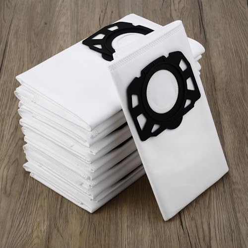 12 Stück KFI 487 staubsaugerbeutel für Kärcher WD4 WD5 WD6 WD5 P WD6 P MV4 MV5 MV6,Ersetzt 2.863-006.0,Nass und Trockensauger Für Kärcher Staubsaugerbeutel